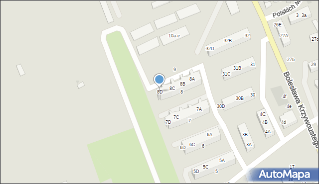 Lębork, Obrońców Wybrzeża, 8D, mapa Lębork