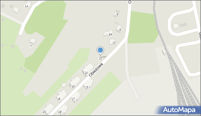 Libiąż, Obieżowa, 12, mapa Libiąż