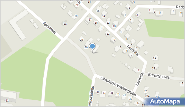 Mielec, Obrońców Westerplatte, 24, mapa Mielca