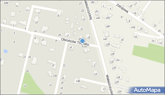 Mińsk Mazowiecki, Obrońców Tobruku, 18, mapa Mińsk Mazowiecki