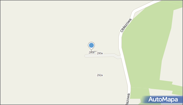 Nowa Biała, Obłazowa, 290b, mapa Nowa Biała