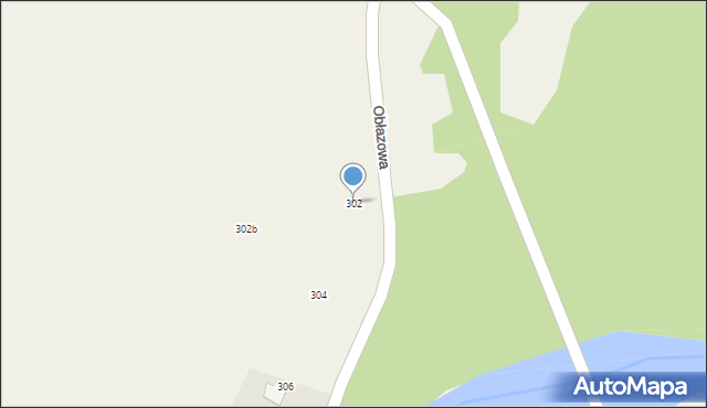 Nowa Biała, Obłazowa, 302, mapa Nowa Biała