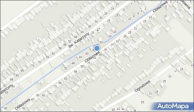 Nowa Biała, Obłazowa, 47, mapa Nowa Biała