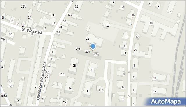 Nowy Dwór Gdański, Obrońców Westerplatte, 20f, mapa Nowy Dwór Gdański