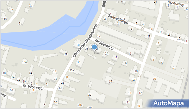 Nowy Dwór Gdański, Obrońców Westerplatte, 34, mapa Nowy Dwór Gdański
