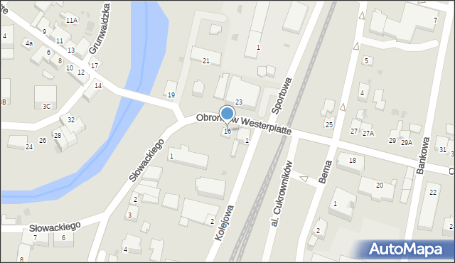 Nowy Staw, Obrońców Westerplatte, 16, mapa Nowy Staw