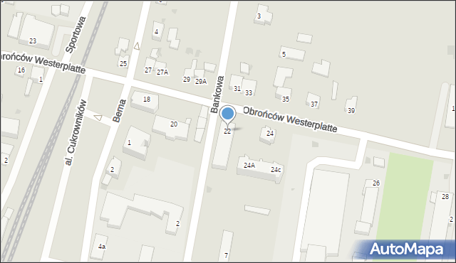 Nowy Staw, Obrońców Westerplatte, 22, mapa Nowy Staw