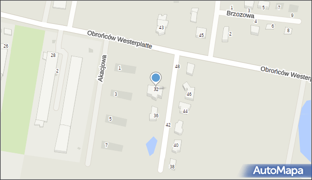 Nowy Staw, Obrońców Westerplatte, 32, mapa Nowy Staw