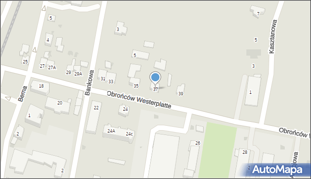 Nowy Staw, Obrońców Westerplatte, 37, mapa Nowy Staw