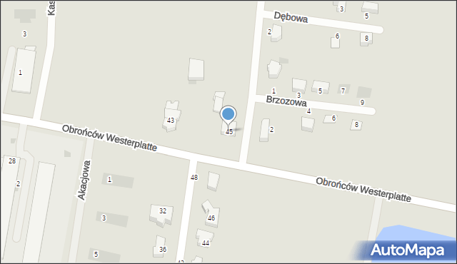 Nowy Staw, Obrońców Westerplatte, 45, mapa Nowy Staw
