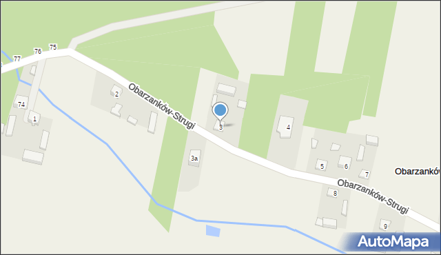 Obarzanków-Strugi, Obarzanków-Strugi, 3, mapa Obarzanków-Strugi