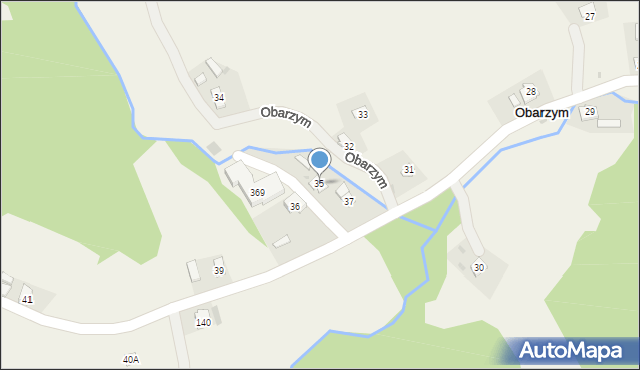 Obarzym, Obarzym, 35, mapa Obarzym