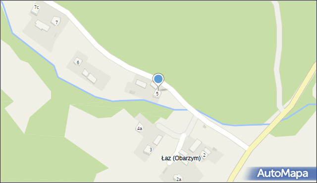Obarzym, Obarzym, 5A, mapa Obarzym