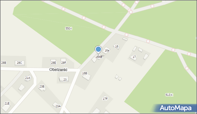 Obelzanki, Obelzanki, 16AB, mapa Obelzanki