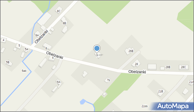 Obelzanki, Obelzanki, 7, mapa Obelzanki