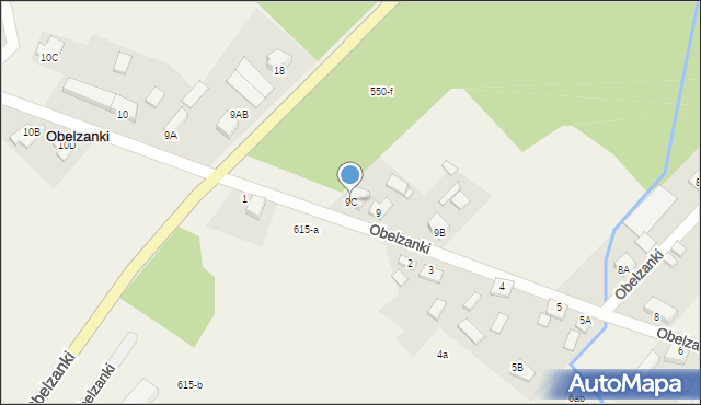 Obelzanki, Obelzanki, 9C, mapa Obelzanki