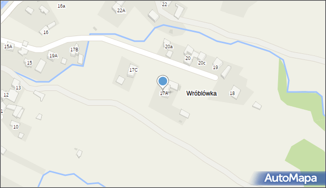 Obidowa, Obidowa, 17A, mapa Obidowa