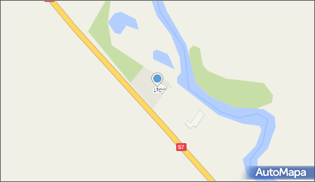 Obiecanowo, Obiecanowo, 17C, mapa Obiecanowo