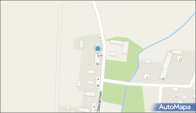 Obiecanowo, Obiecanowo, 3, mapa Obiecanowo