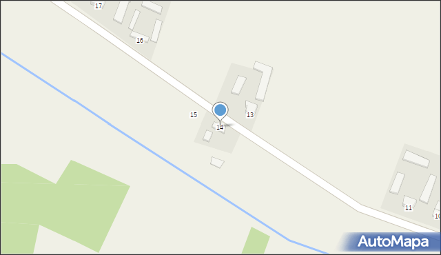 Obiechów, Obiechów, 14, mapa Obiechów