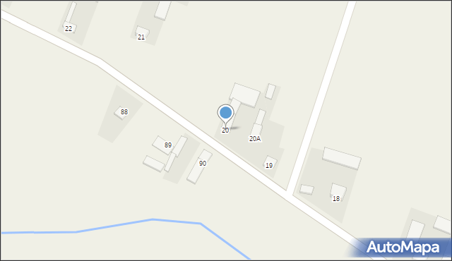 Obiechów, Obiechów, 20, mapa Obiechów
