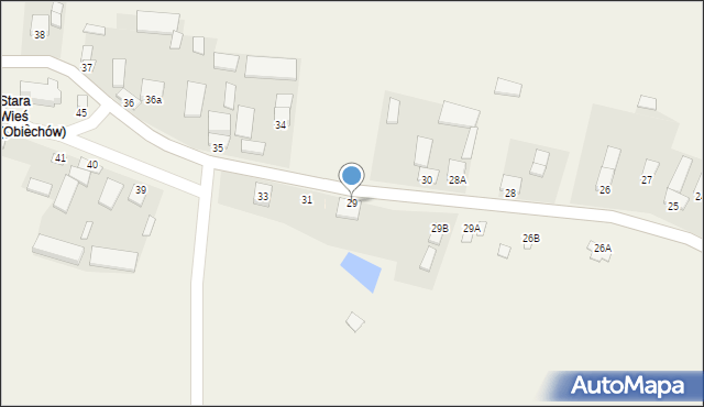 Obiechów, Obiechów, 29, mapa Obiechów