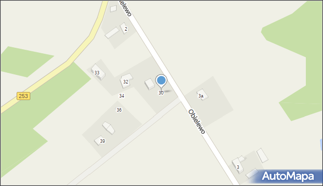 Obielewo, Obielewo, 30, mapa Obielewo