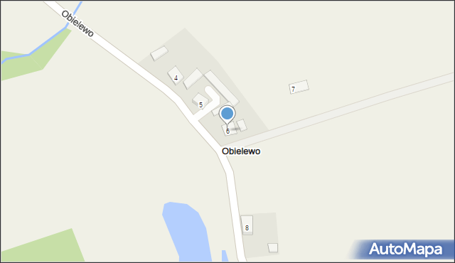 Obielewo, Obielewo, 6, mapa Obielewo
