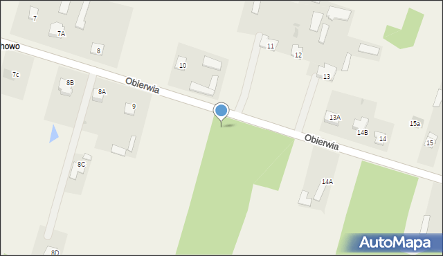 Obierwia, Obierwia, 11a, mapa Obierwia