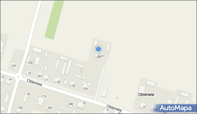 Obierwia, Obierwia, 29A, mapa Obierwia