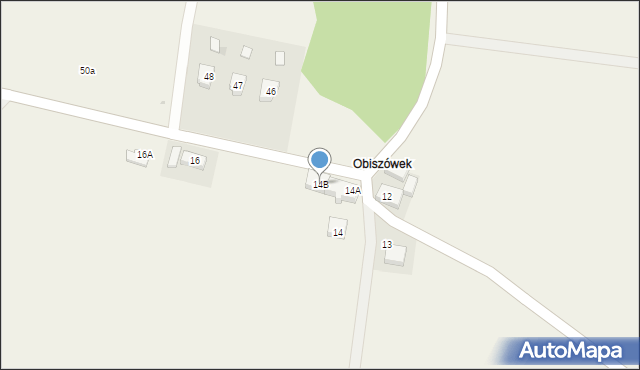 Obiszów, Obiszów, 14B, mapa Obiszów