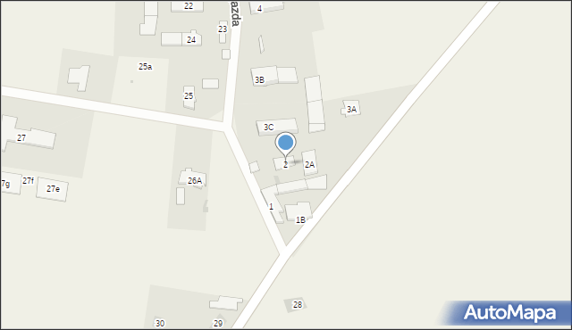 Objazda, Objazda, 2, mapa Objazda