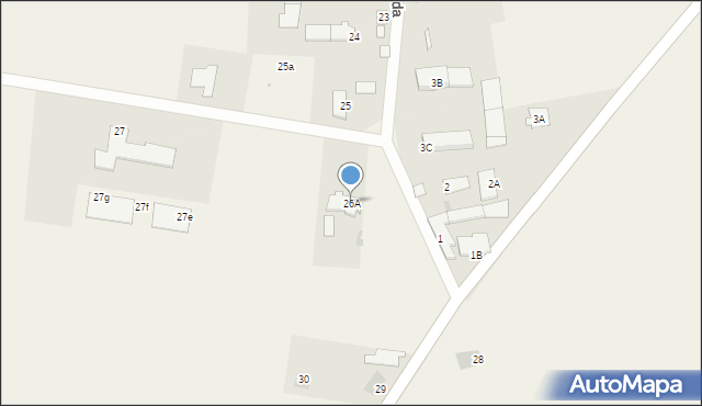 Objazda, Objazda, 26A, mapa Objazda
