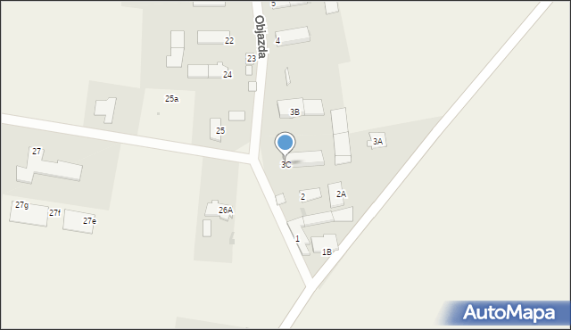 Objazda, Objazda, 3C, mapa Objazda