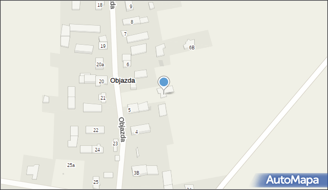 Objazda, Objazda, 5a, mapa Objazda