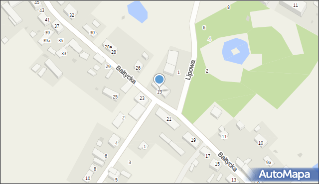 Objazda, Objazda, 13, mapa Objazda