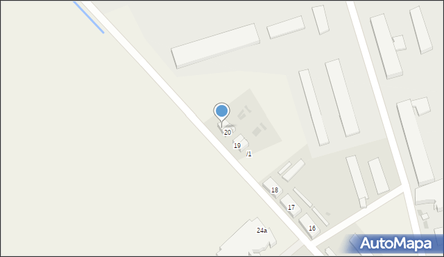 Objezierze, Objezierze, 20B, mapa Objezierze