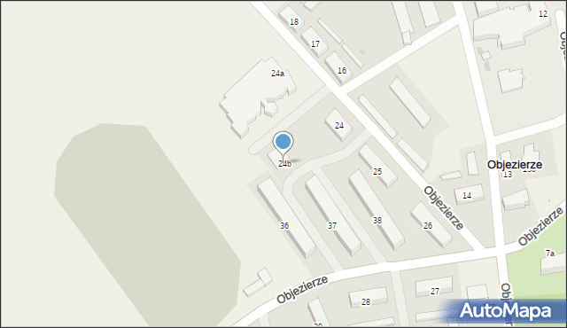 Objezierze, Objezierze, 24b, mapa Objezierze