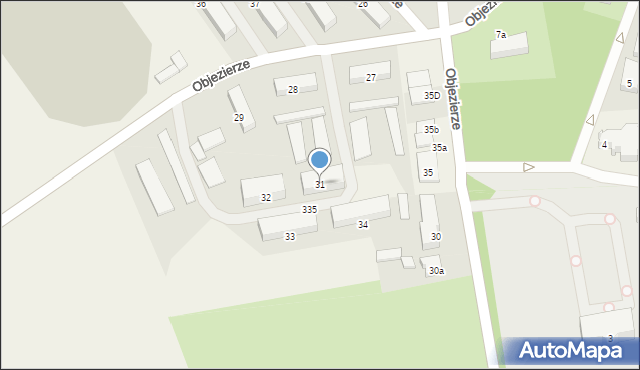 Objezierze, Objezierze, 31, mapa Objezierze