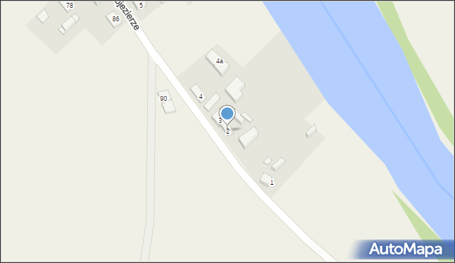 Objezierze, Objezierze, 2, mapa Objezierze