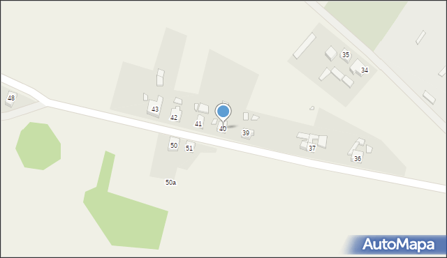Objezierze, Objezierze, 40, mapa Objezierze
