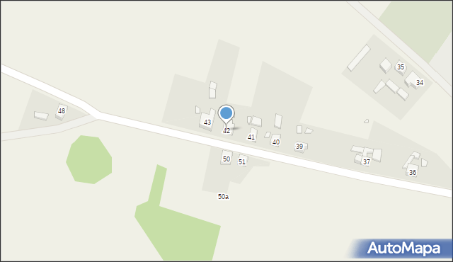 Objezierze, Objezierze, 42, mapa Objezierze