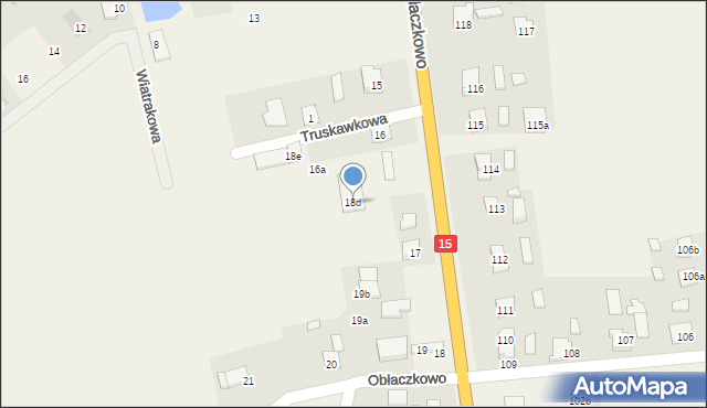 Obłaczkowo, Obłaczkowo, 18d, mapa Obłaczkowo