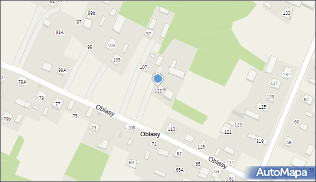 Oblasy, Oblasy, 111, mapa Oblasy