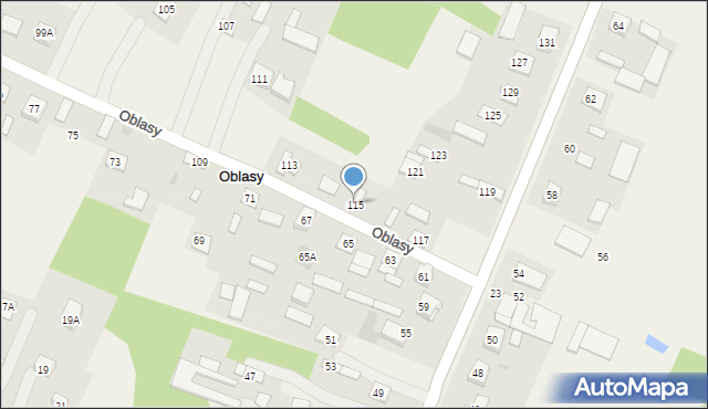 Oblasy, Oblasy, 115, mapa Oblasy