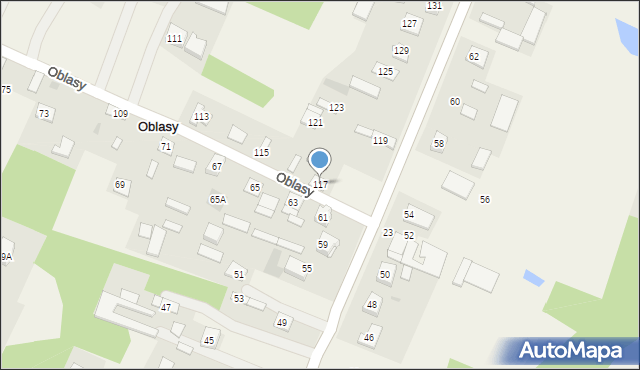 Oblasy, Oblasy, 117, mapa Oblasy