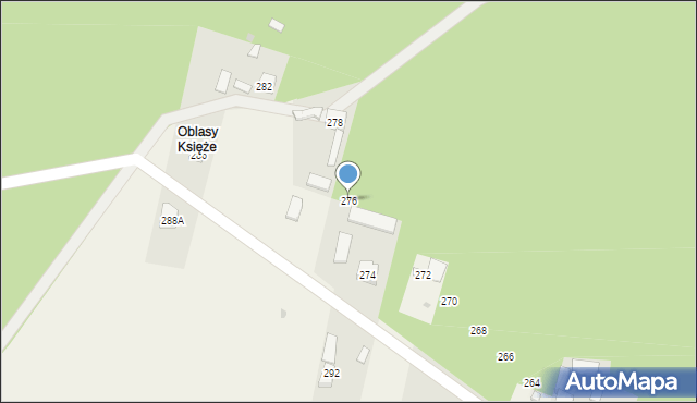 Oblasy, Oblasy, 276, mapa Oblasy