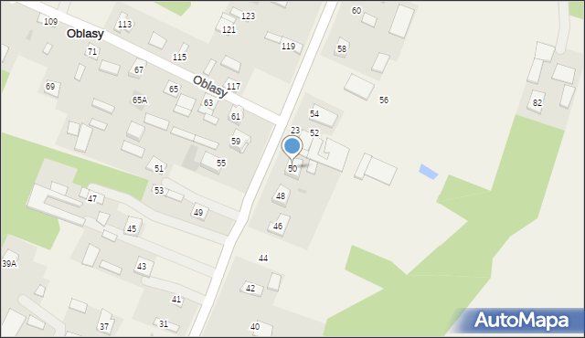 Oblasy, Oblasy, 50, mapa Oblasy