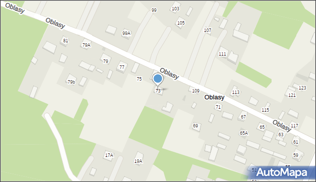 Oblasy, Oblasy, 73, mapa Oblasy