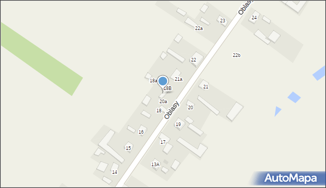 Oblasy, Oblasy, 18s, mapa Oblasy